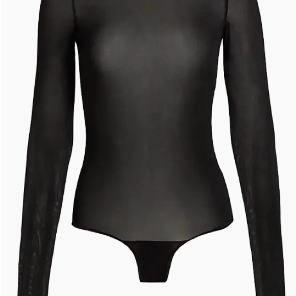 Saks Fifth Avenue WARDROBE.NYC Elegant Black Long Sleeve Bodysuit - Picture 1 of 8